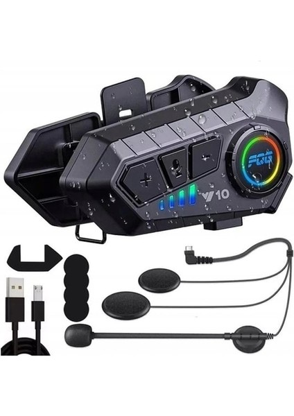 Y10 Kask Kulaklık Bluetooth Motosiklet Kulaklık Intercom modelleri