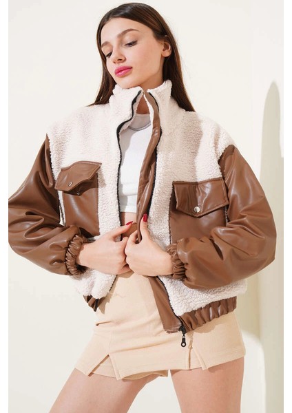 Lvsqvr Deri Garnili Cepli Peluş Mont Taba T1253 (Beden: M) modelleri