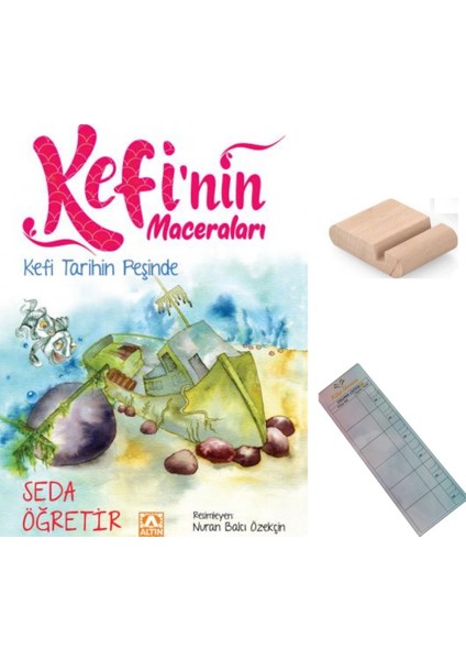 Kefi Tarihin Peşinde / Kefi'nin Maceraları / Seda Öğretir / 2. Sınıf / 6-7 Yaş Hikaye +Tablet Tutucu