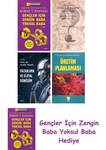 Gençler Için Zengin Baba Yoksul Baba + Sorularla Toplam Kalite Yönetimi ve Kalite Güvence Sisteml...
