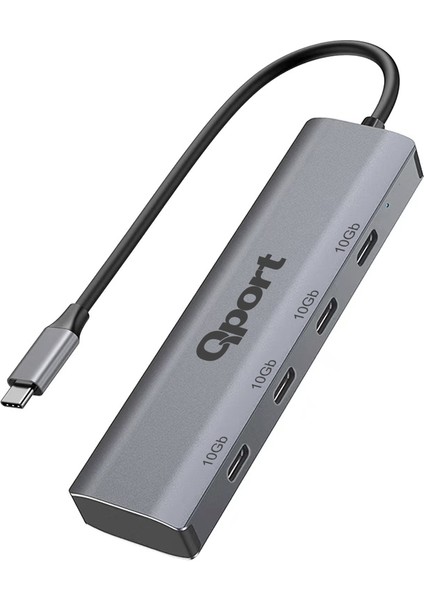 Qport Q-TUC06 4 Port Type-C To Type-C Çoklayıcı fiyatları