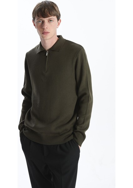 Yeni Sezon Polo Yaka Uzun Kollu Erkek Triko Kazak