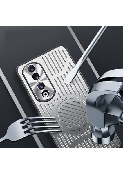 Honor 90 Pro Kılıfı, Manyetik Metal Isı Dağıtıcı Koruyucu Kılıf-Mavi (Yurt Dışından) modelleri