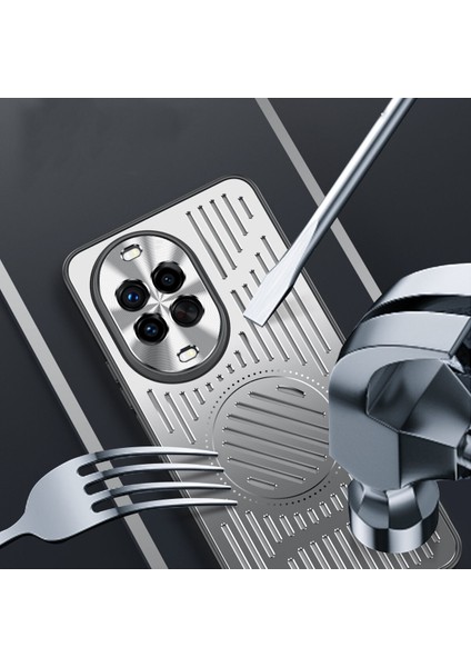 Huawei Nova 14 Pro Kılıfı, Manyetik Metal Isı Dağıtıcı Koruyucu Kılıf-Mavi (Yurt Dışından) modelleri