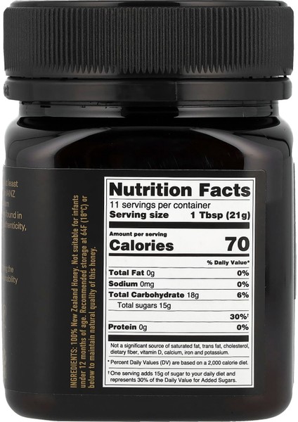 Manuka Balı Umf 23+ / Mgo 1050+ (Ham & Pastörize Edilmemiş) 250 G fiyatları