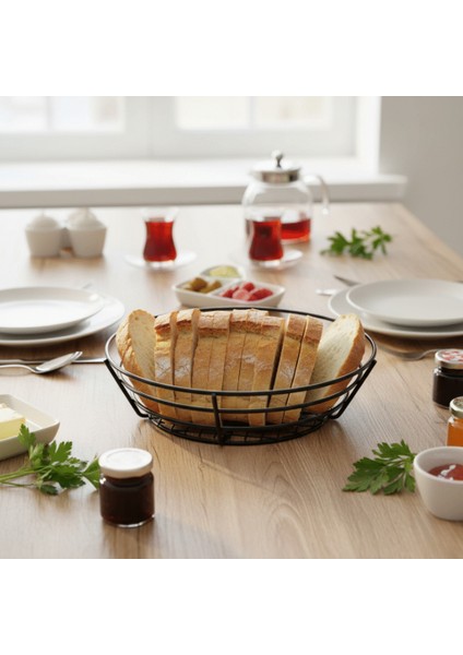 Tekli Yuvarlak Sunum Sepeti-Ekmek,meyve ve Patates Sunum Sepeti modelleri