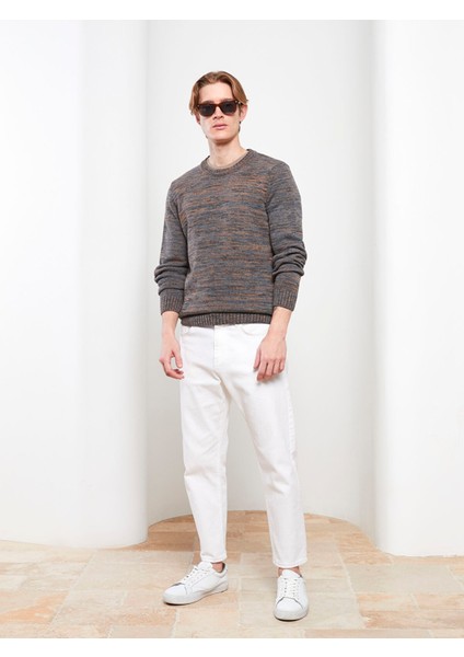 Yeni Sezon Bisiklet Yaka Uzun Kollu Desenli Erkek Triko Kazak modelleri