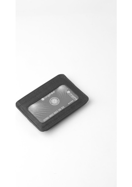 Hakiki Deri Minimalist Kartlık – 2521 - Siyah fırsatları