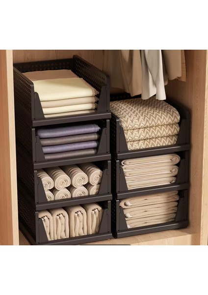 3'lü Çok Amaçlı Katlanabilir Kayar Raf,üst Üste Dizilebilir Dolap Çekmeceleri,raf Ünitesi,organizer