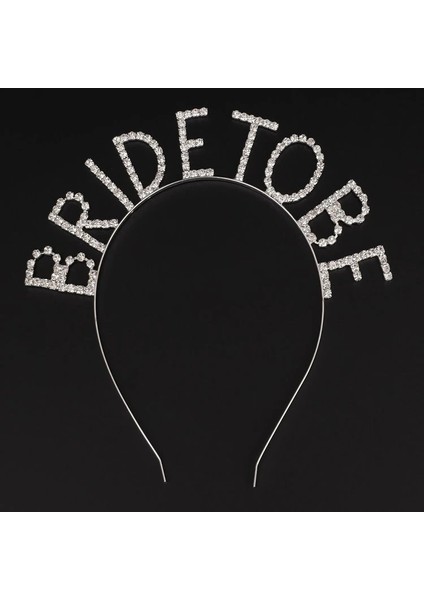 Ieg® Kristal Taşlı Gümüş Renk Bride To Be Gelin Tacı (4887)