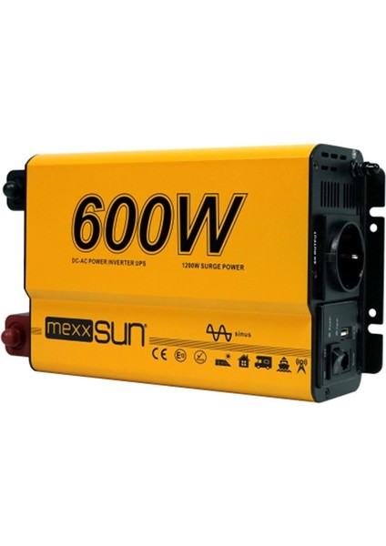 600W 12V Tam Sinüs Inverter