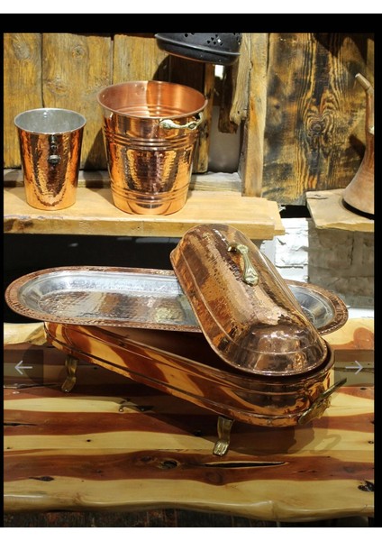 Muhteşem Bakır Sunum Seti 70CM fiyatları