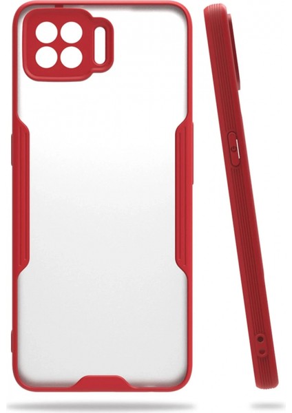 Ieg Oppo A73 Kılıf Platin Silikon - Kırmızı