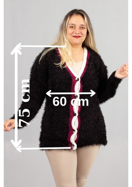 Sakallı Triko Oversize Siyah Hırka – Yumuşacık Doku, Rahat Oversize Kalıp, Şık Kış Stili fiyatları