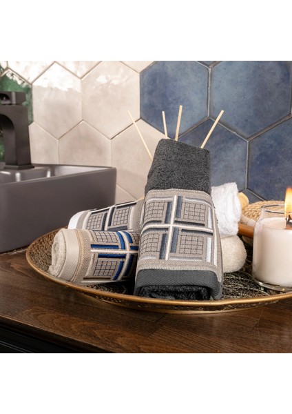 Tılsım Koleksiyonu Micro Bambu, 3 Renkli Havlu Seti