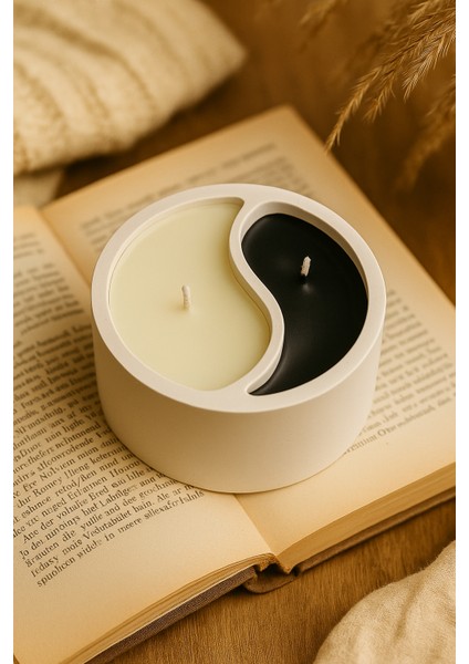 Yin Yang Tasarımlı Yasemin Kokulu Beton Dekoratif Mum Denge ve Zarafeti Bir Arada Yaşayın fiyatları