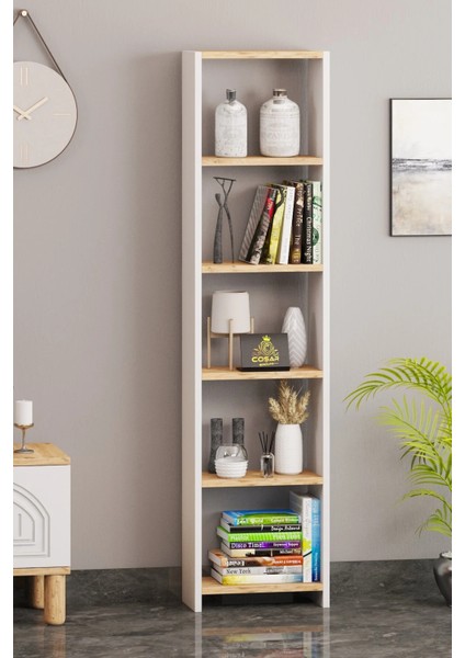 Bohem 6 Raflı 40 cm Dekoratif Kitaplık Bohem Tarz Kitaplık Ofis Kitaplığı Dolap Evrak Rafı Ev Rafı fiyatları