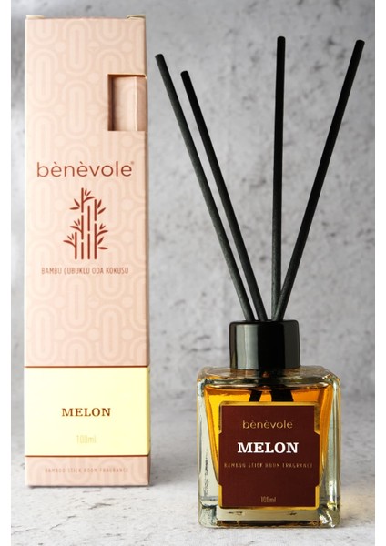 Melon Bambu Çubuklu Oda Kokusu 100 ml / Ferahlatıcı ve Egzotik Etki modelleri