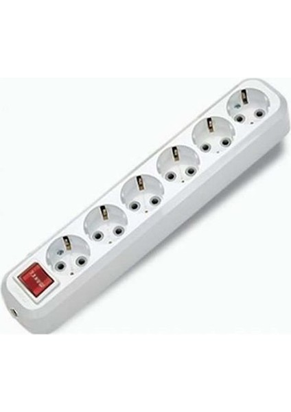 6lı Anahtarlı Topraklı Klemensli Priz (9160200)