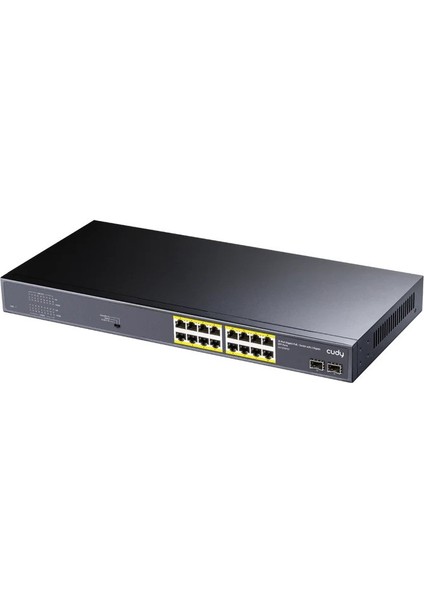 Cudy GS1020PS2 16 Port 10/100/1000 16 Port Poe+ 2 x Sfp 200W Yonetılemez Rack Mount Swıtch