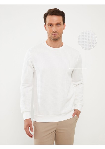 Yeni Sezon Bisiklet Yaka Uzun Kollu Erkek Sweatshirt