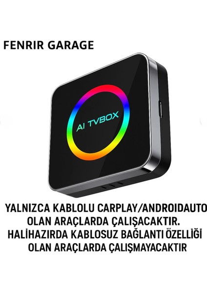 Carplay Ai Box Youtube, Netflix,& Kablosuz Carplay&android Auto 4+64 Android 14 indirimleri