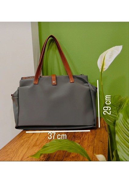 Kadın Omuz Çantası Büyük ve Çok Bölmeli Kullanışlı Su Geçirmez Tarz Çanta