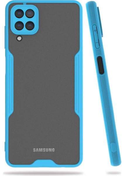 Ieg Samsung Galaxy A22 Kılıf Platin Silikon - Mavi