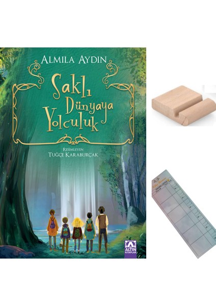 Saklı Dünyaya Yolculuk / Almila Aydın / 4-5-6-7. Sınıf Hikaye +Tablet Tutucu + Okuma Ayracı
