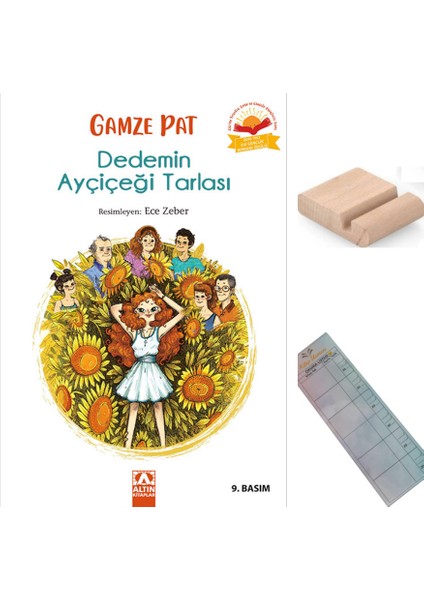 Dedemin Ayçiçeği Tarlası / Gamze Pat / 5. ve 6. Sınıf / 10-12 Yaş Hikaye+Tablet Tutucu+Takip Ayracı