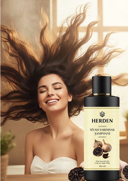 Siyah Sarımsak Şampuanı 350 ml Tüm Saçlar Için