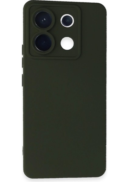 Lvsqvr Newface Xiaomi Redmi Note 13 Pro 5g Kılıf Nano Içi Kadife Silikon - Koyu Yeşil