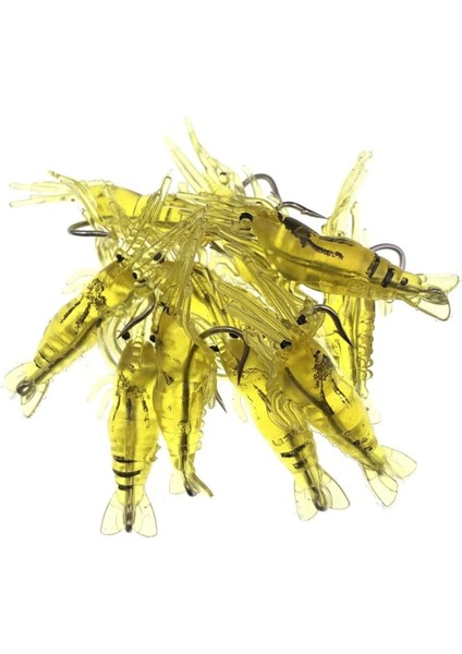 3 Adet 4 cm Kancalı Silikon Karides, Karides Balık Avı,yapay Karides, Levrek,çupra,lüfer fiyatları