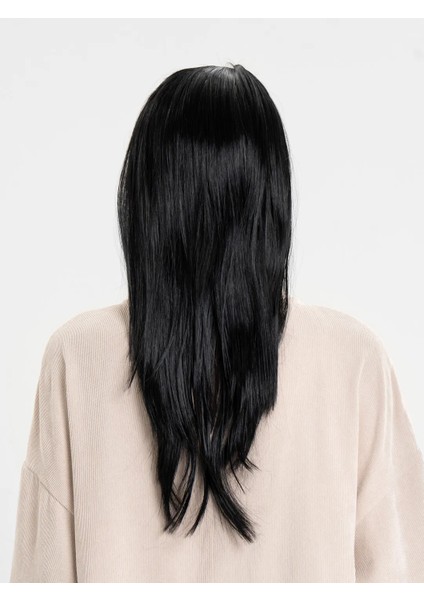 Siyah Renk Uzun Parti Peruğu (5358) fiyatları