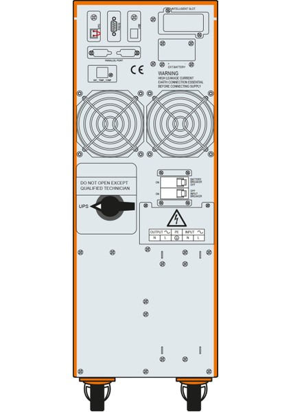 Makelsan Powerpack Se 10KVA 5-10DK LED Gösterge 20X12V/7AH 1f/1f Online Ups MU10000N11EAG04