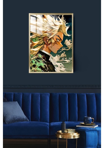 Demon Slayer Anime Çerçeveli Metal Poster Tablo fiyatları