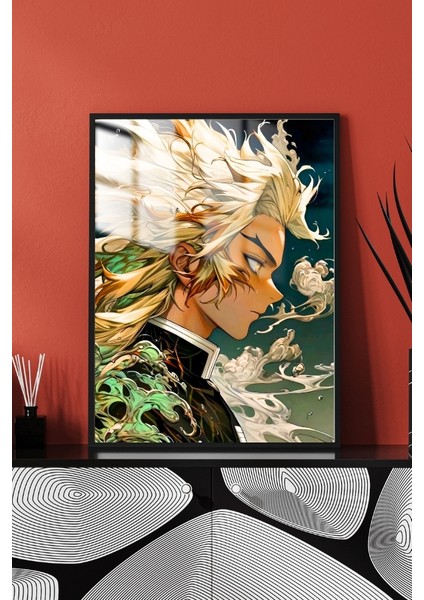 Demon Slayer Anime Çerçeveli Metal Poster Tablo modelleri