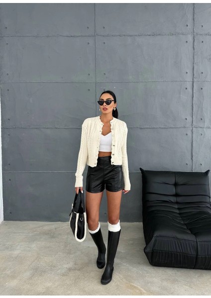 Nrtmsa Düğme Detaylı Hırka Ekru (Beden: Standart) fiyatları