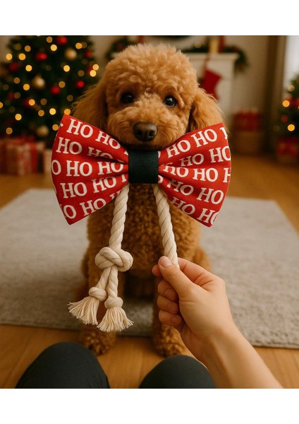 Yilbasi Temali Dev Papyon Ipli Köpek Oyuncagi - Yilbasi Hediyesi/papyon Hediyeli fiyatları