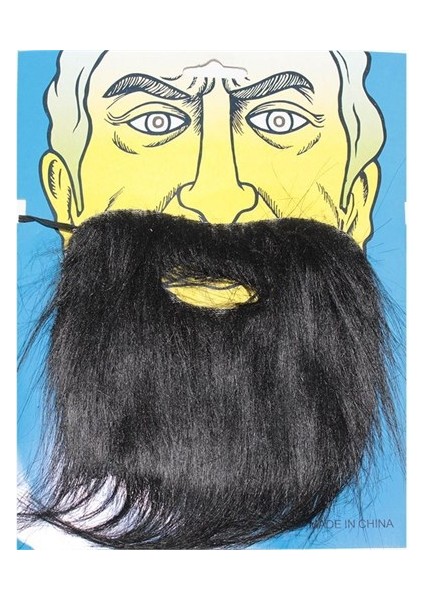 Siyah Renk Takma Sakal Bıyık Takımı (5358)