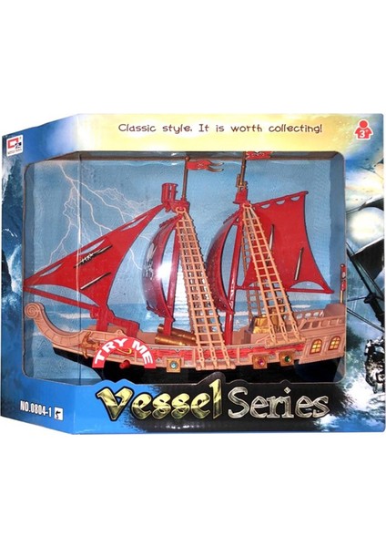 Sürtmeli Sesli ve Işıklı Korsan Gemisi