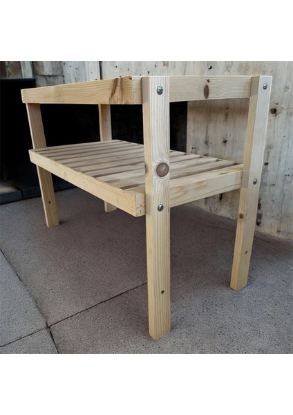 Doğal Ahşap Dekoratif Raf