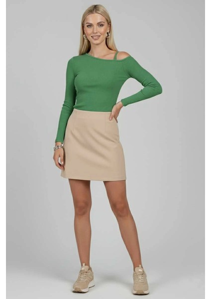 Nrtmsa Tek Omuz Ipli Bluz Yeşil T4328 (Beden: L) fiyatları