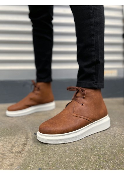 JY207 Oslo Bağcıklı Ortopedik Taban Cilt Erkek Spor Bot Cbt - Taba fiyatları