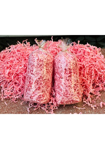 Pembe Kırpık Kağıt 100 gr | Z Zigzag Kutu Dolgu ve Süsleme Kağıdı | Hediye Kutusu Için