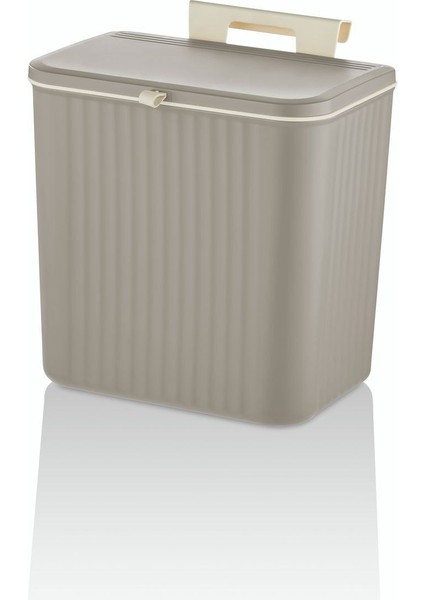 15 Lt Mutfak Tezgah Üstü ve Dolap Askılı Çöp Kovası Latte fırsatları