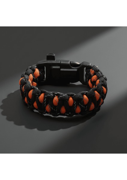 Pusulalı Çakmaklı Taktik Paracord Bileklik - Alev Kamuflaj Desen - Kamp ve Doğa Sporları Için fırsatları