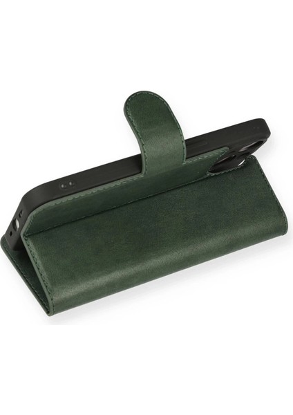 Iphone 14 Kılıf Trend S Plus Kapaklı Kılıf - Yeşil modelleri