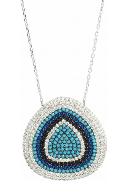 925 Ayar Gümüş Bayan Kolye - M16