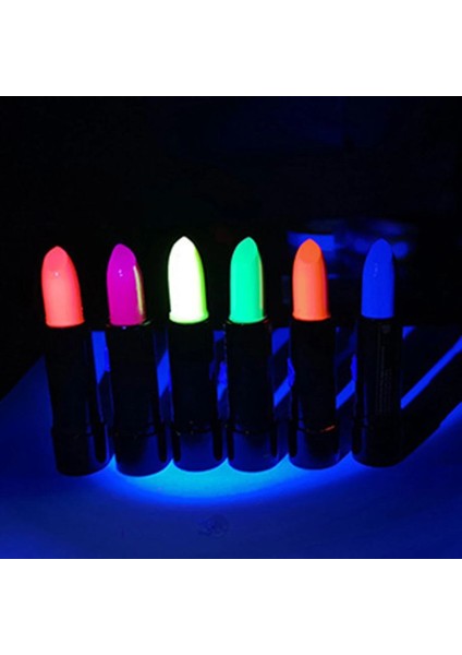 Karanlıkta Dkttyan Yanan Uv Neon Ruj Yüz Boyama 6 Adet 6 Renk